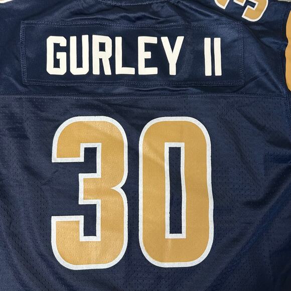 Todd Gurley #30 St. Louis Rams NFL Jersey Youth‎ M Blue Pullover NFL Pro Line - Picture 6 of 12